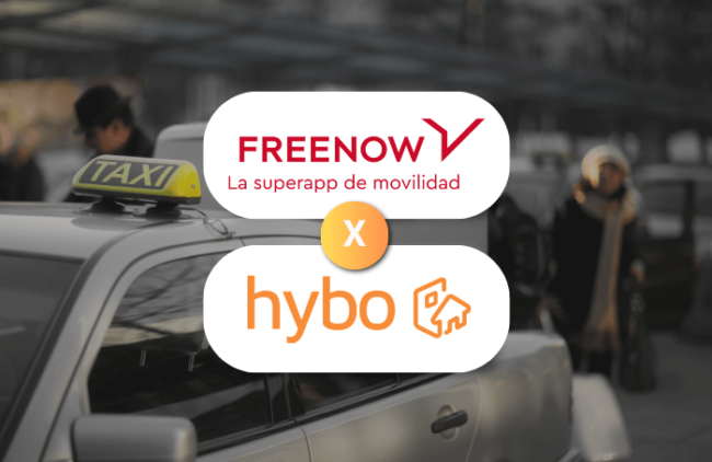 Hybo y FreeNow se unen para llevarte a tu oficina